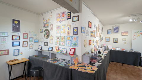 第2回 3色パステルアート 千葉インストラクター作品展-会場1