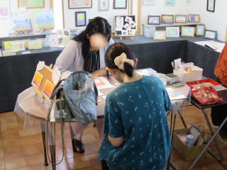 第2回 3色パステルアート 千葉インストラクター作品展-ワークショップ1