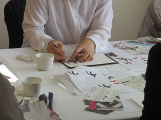 新聞ちぎり絵展－ワークショップ1