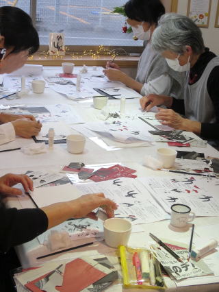 新聞ちぎり絵展－ワークショップ2