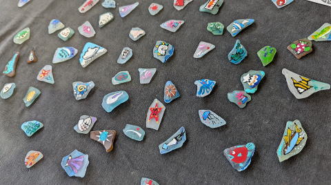 シーグラスでマレビトアソビ